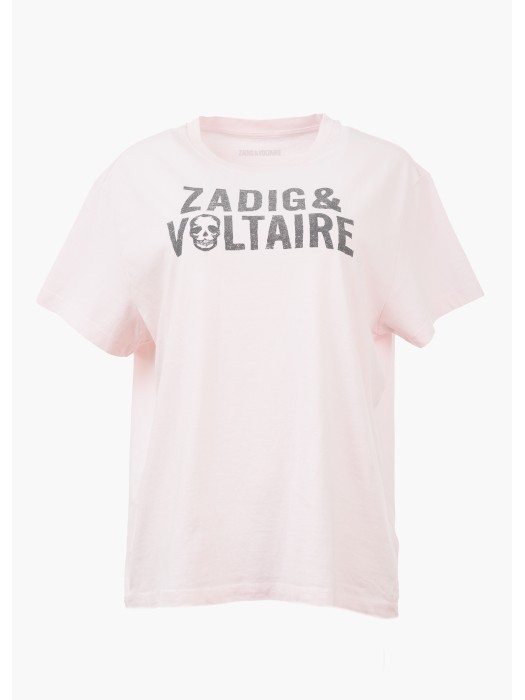 Zadig&Voltaire omma pastel ροζ κοντομάνικη μπλούζα
