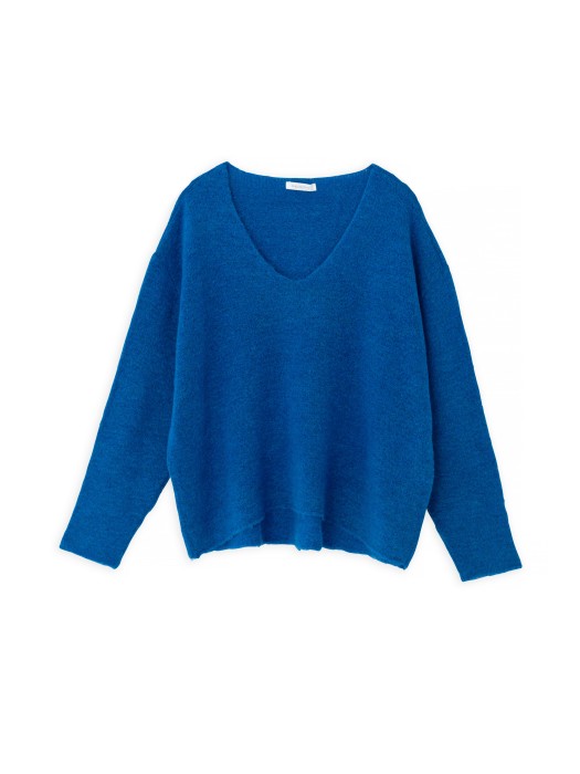 Philosophy wool v-neck blue sweater