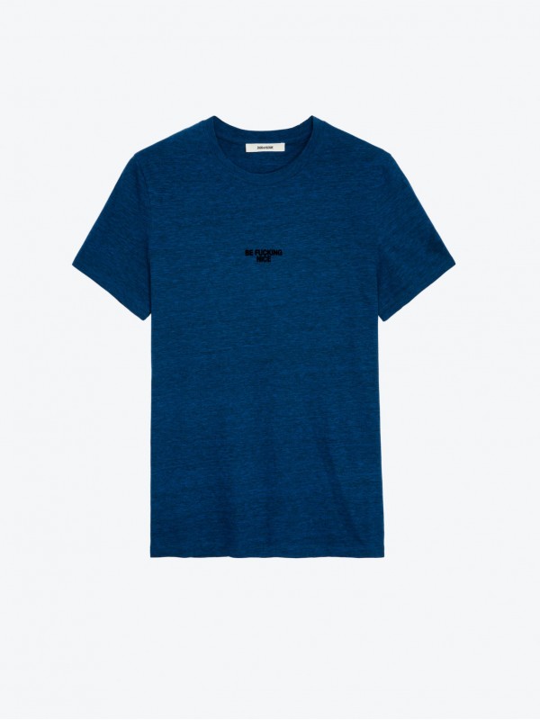 Zadig&Voltaire tommy be fucking nice blue electric t-shirt