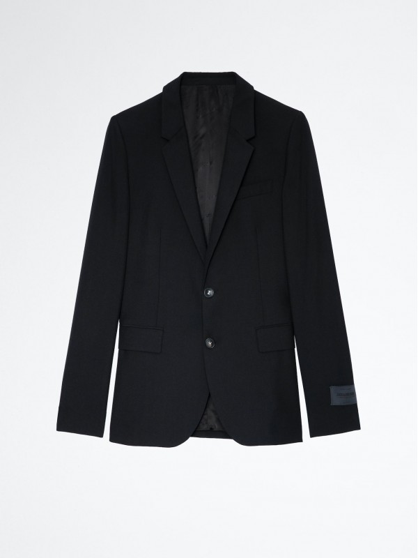 Zadig&Voltaire viks wool black blazer