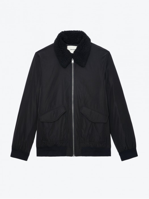 Zadig&Voltaire black mate twill jacket